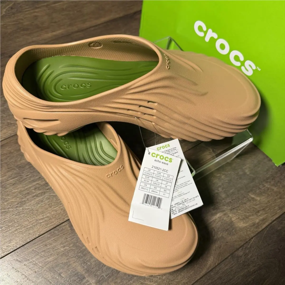 Crocs shoes - Echo Wave Cork - Echo Wave Cork - Brown (UPC: 0198445113192) 8