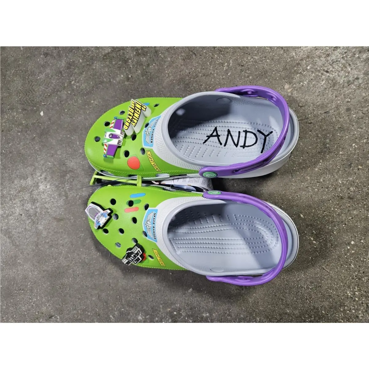 Disney Pixar Toy Story Buzz Lightyear Crocs Classic Clogs Men 6 / Women 8