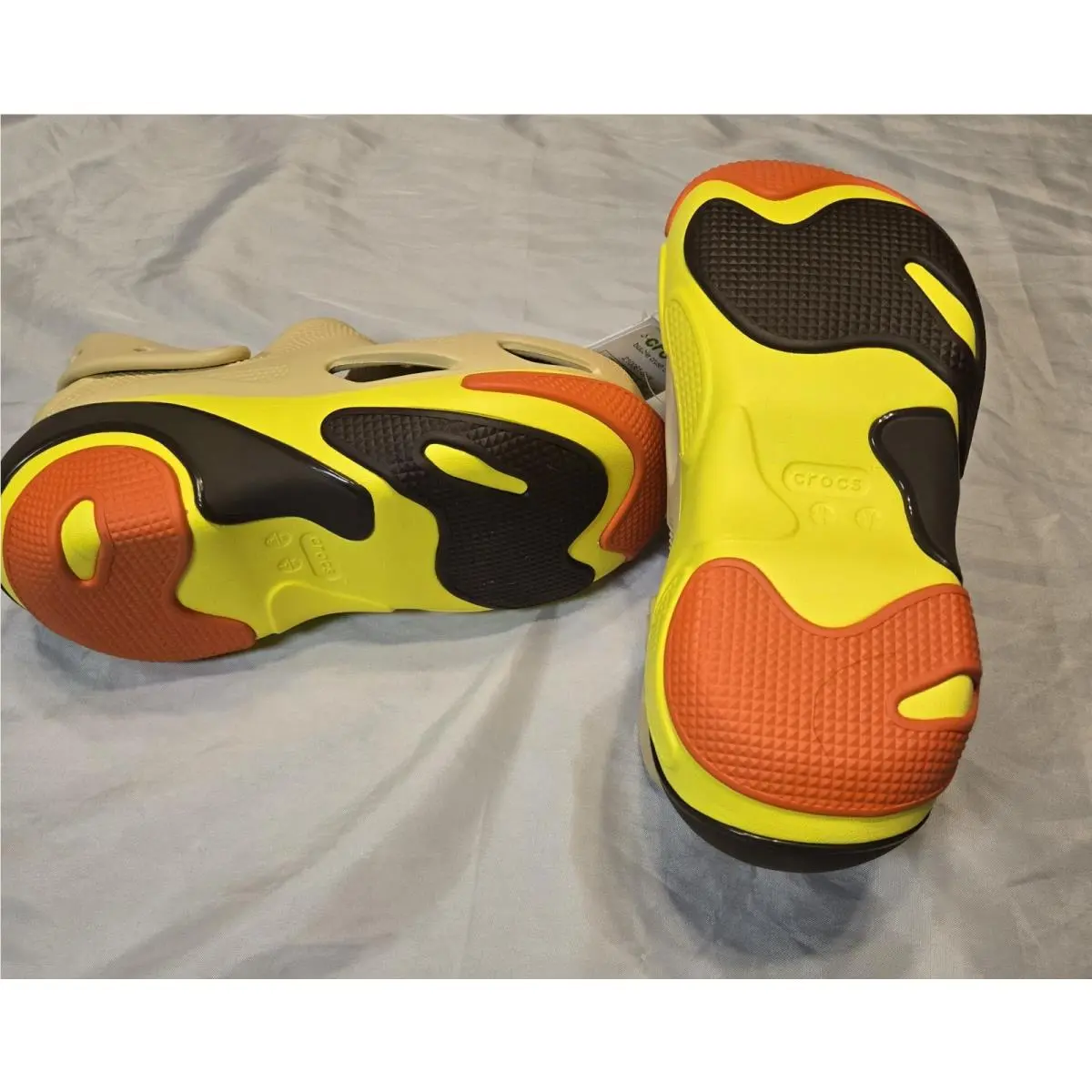 Crocs shoes - crocs bubble crush - bubble crush - 210061 - tan, orange, yellow, brown 1
