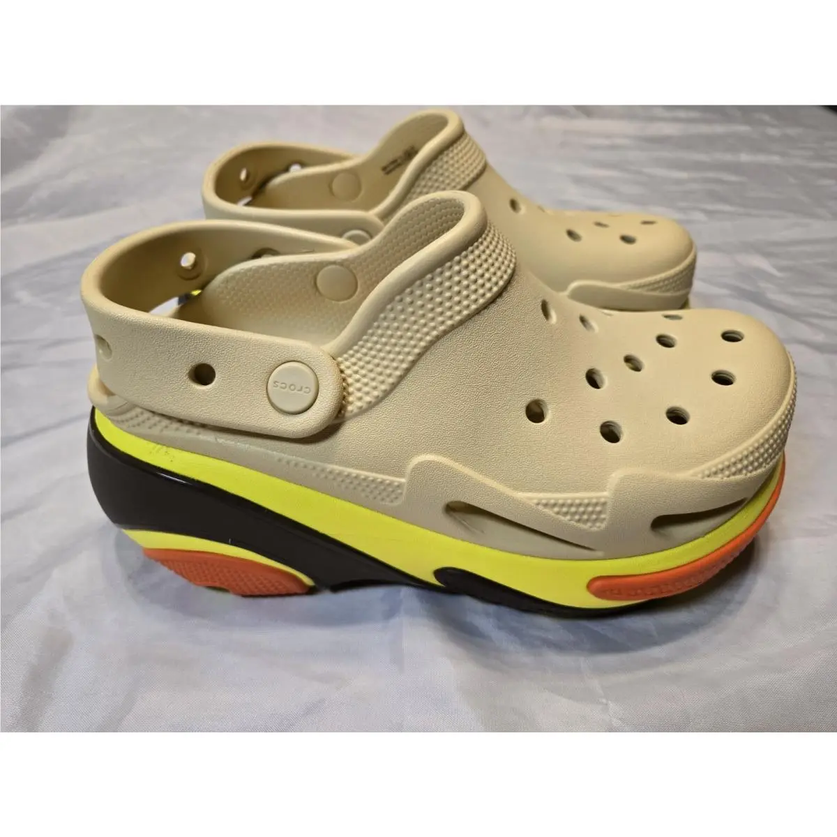 Crocs shoes - crocs bubble crush - bubble crush - 210061 - tan, orange, yellow, brown 6