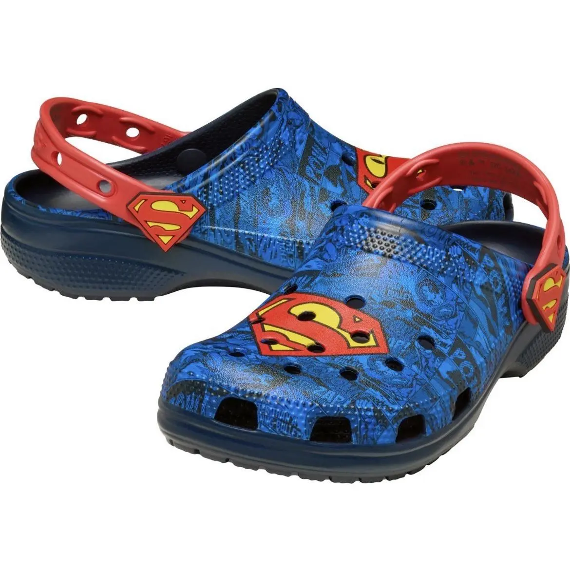 Crocs x DC Comics Superman Men`s Classic Clog Shoes 211131-90H Size 9 Blue