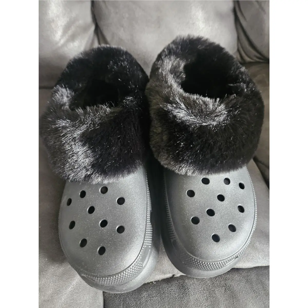 Crocs Furever Crush M7 W9 Black 45
