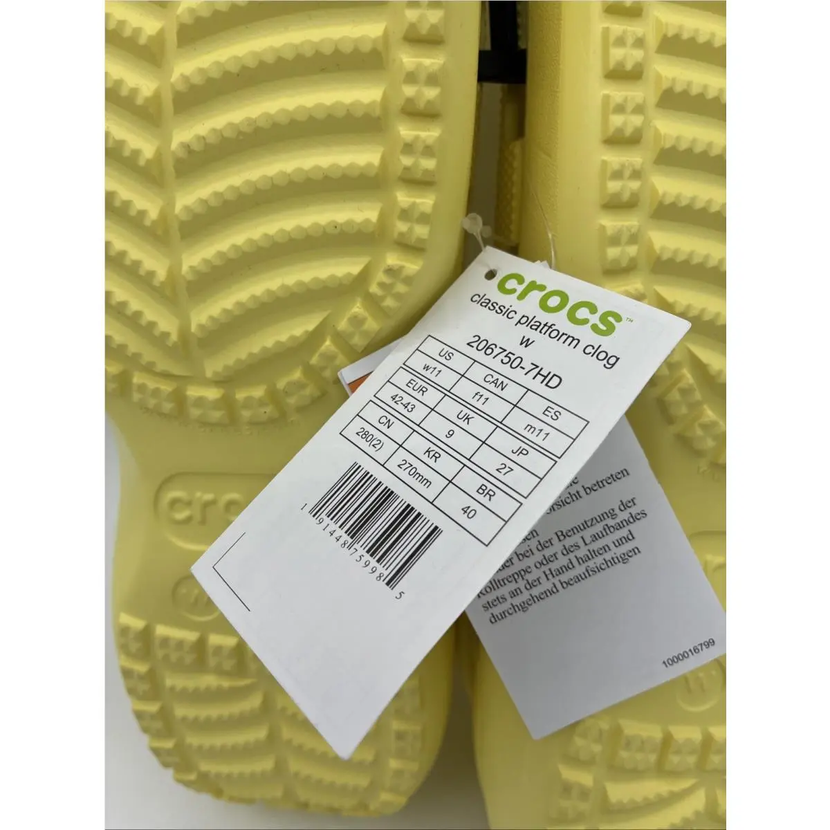Crocs shoes - Crocs 206750-7HD - 206750-7HD - Yellow 3