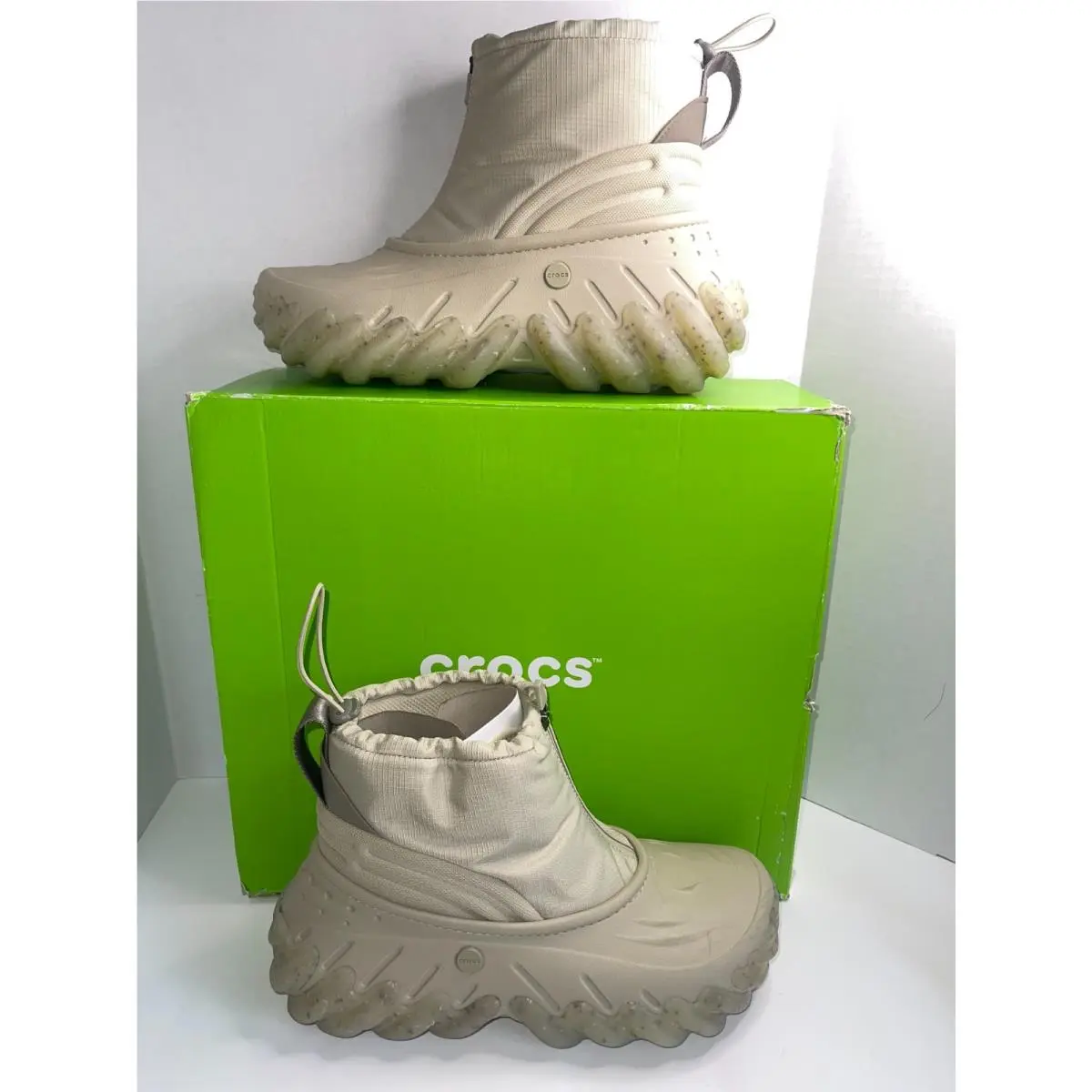 Unisex Adults Crocs Echo Boots Z Shield –moonlight Off-white Streetwear M10/W12