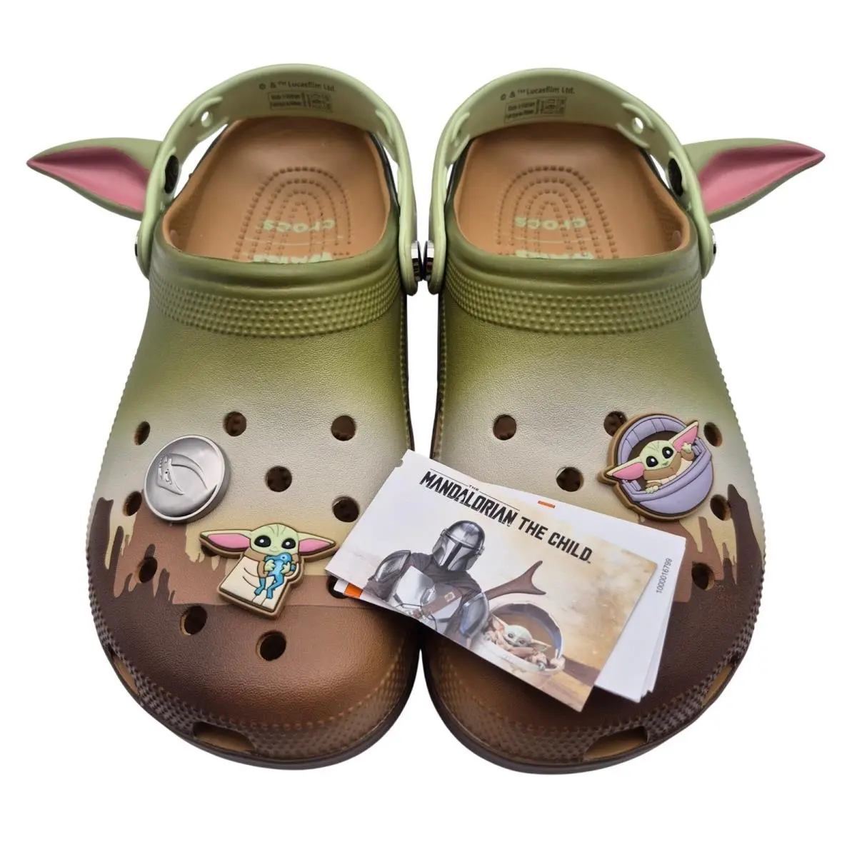 Crocs Star Wars Grogu Baby Yoda Classic Clogs Women`s Size 9 Shoes 213003-90H