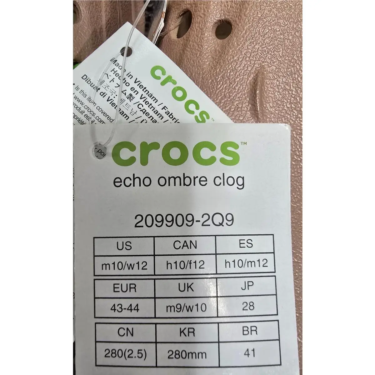 Crocs shoes - Asuna Crater - Asuna Crater - Beige 0