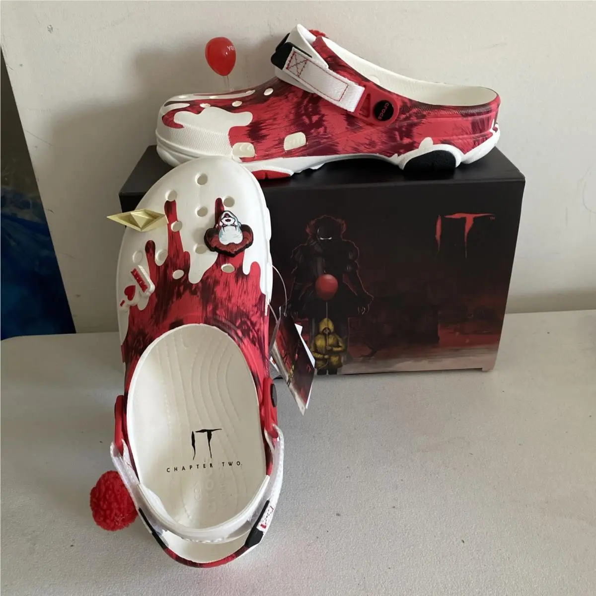 Crocs It Pennywise All Terrain Clog Mens 10 Womens 12 Horror Stephen King