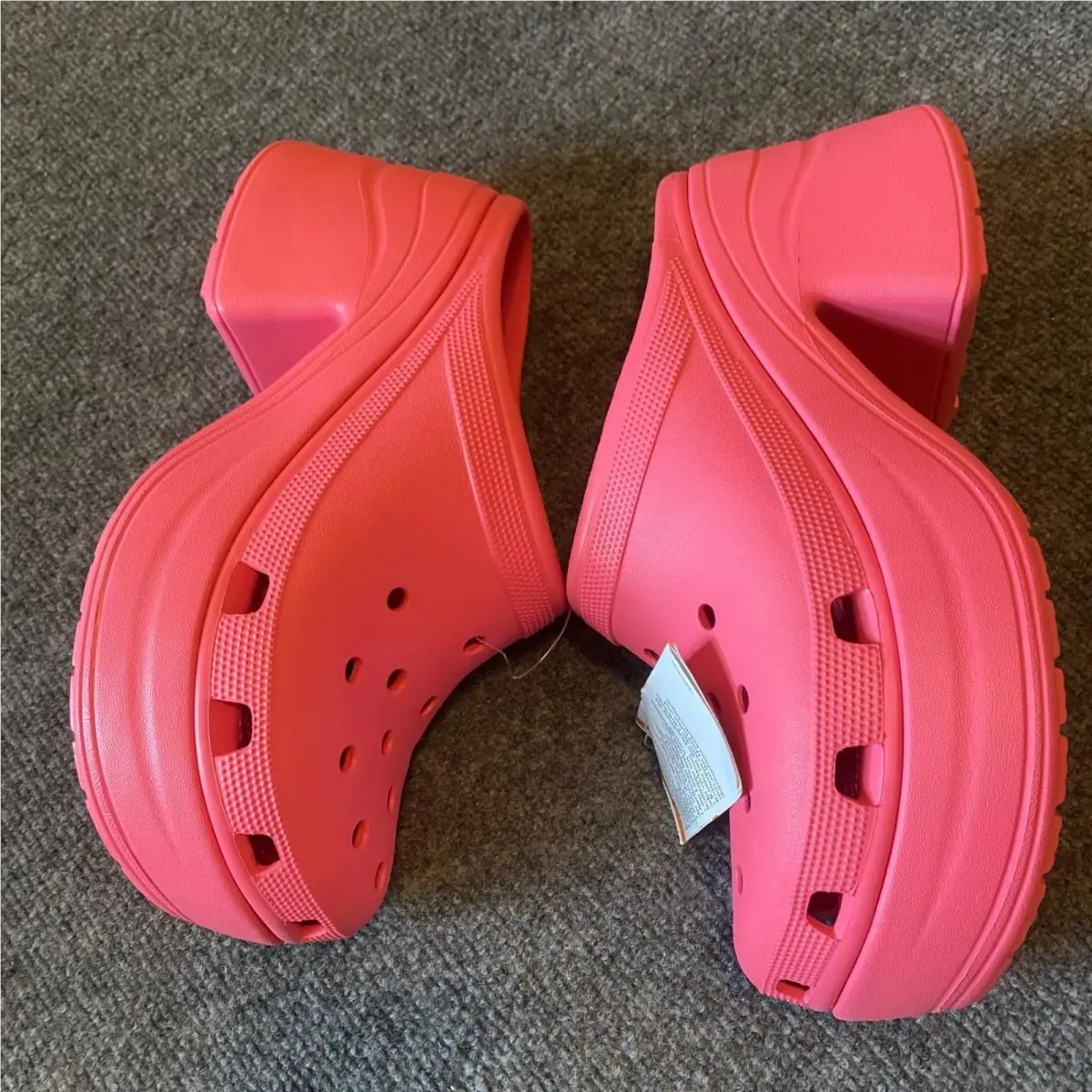 Crocs shoes - Chunky Heel Platform Clog - Chunky Heel Platform Clog - Pink 10