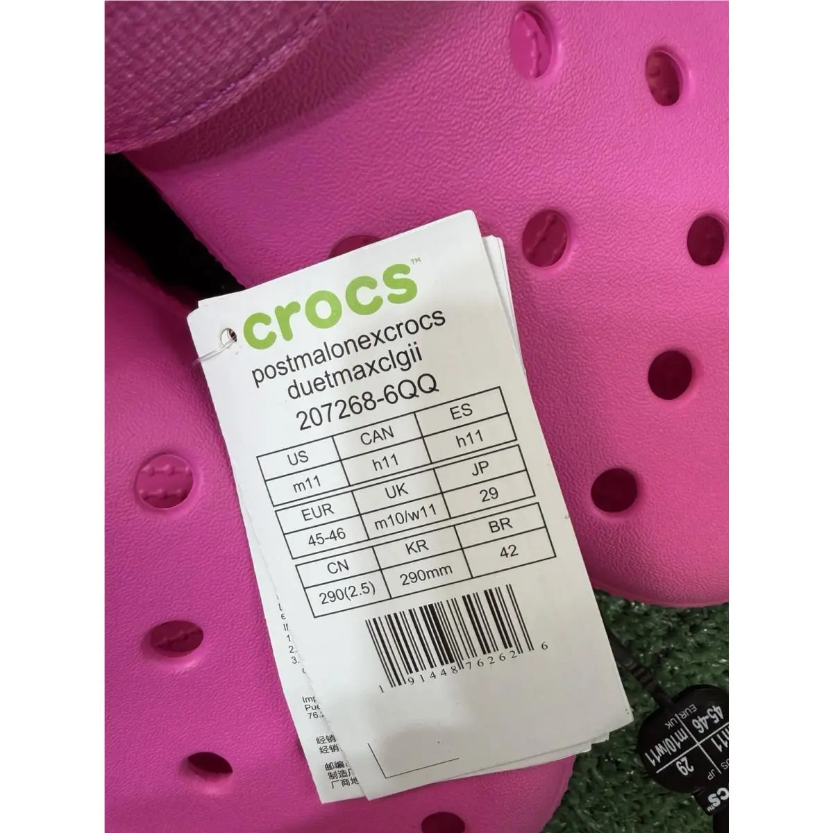 Crocs shoes - Duet Max II 2 Clog - 207268-6QQ - Electric Pink 5
