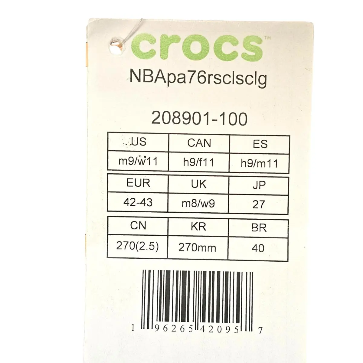 Crocs shoes - 208901-100 - 42095 - Blue / Red / White (UPC: 196265420957) 3