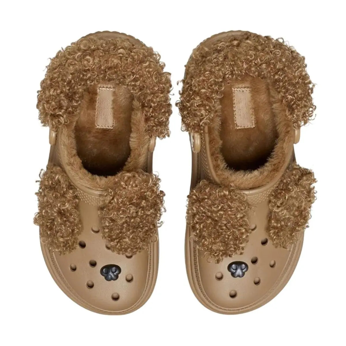 Crocs Platform Chunky Stomp Clogs Womens 7 Mens 5 Brown Sepia Bear