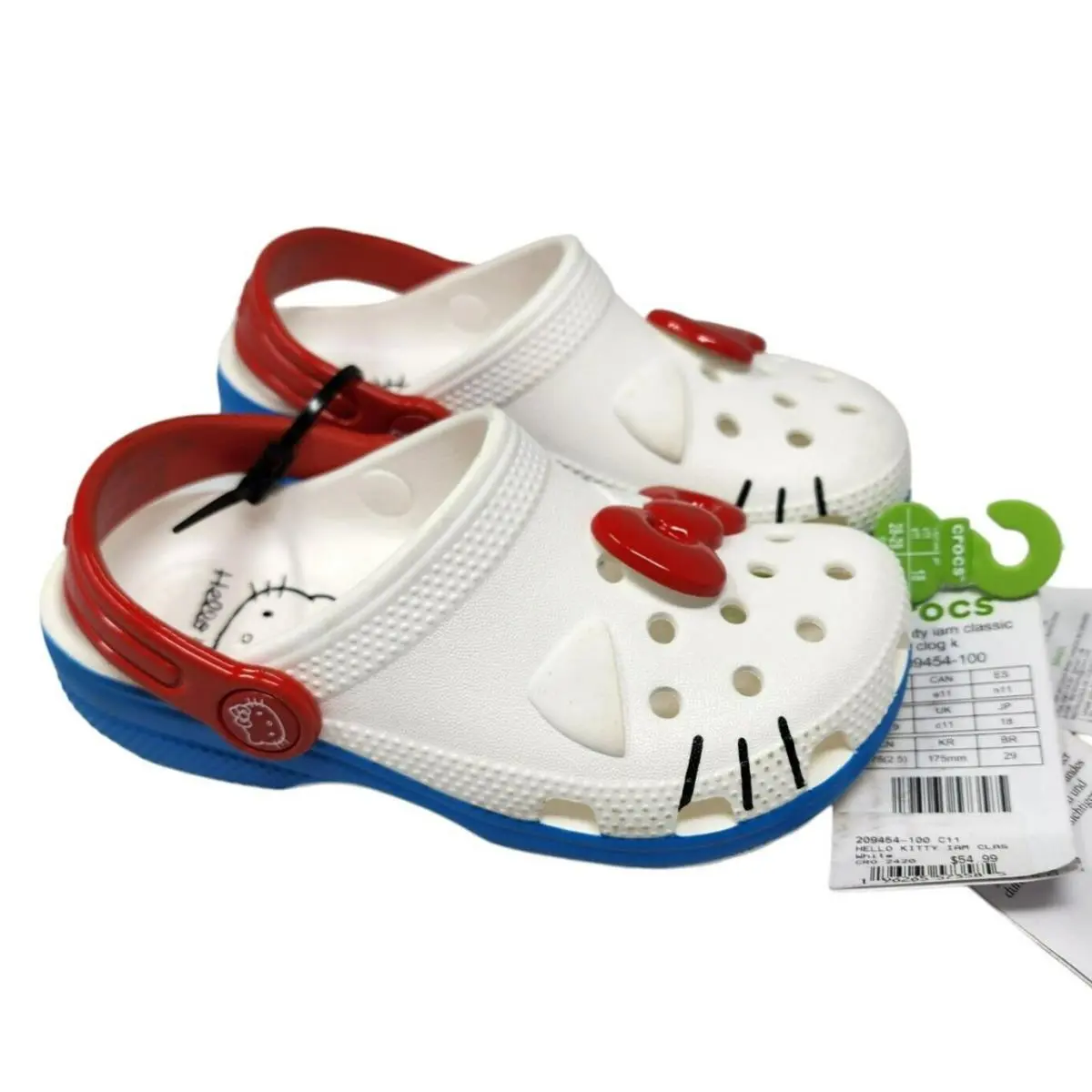 Hello Kitty Crocs I AM Classic Clogs C11 Size