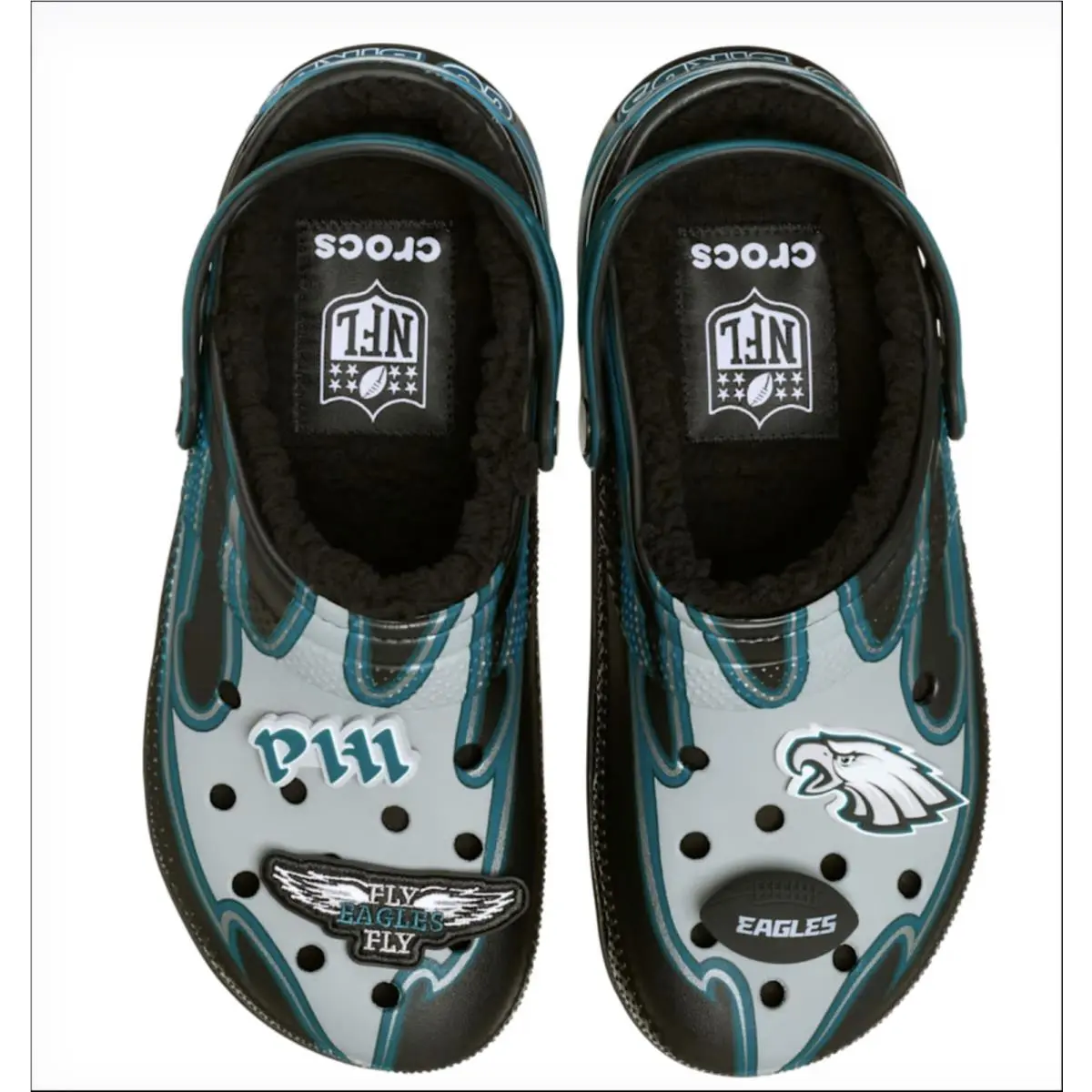 Crocs Nfl Philadelphia Eagles Classic Lined Clog US M13 Multicolor 212443-90H