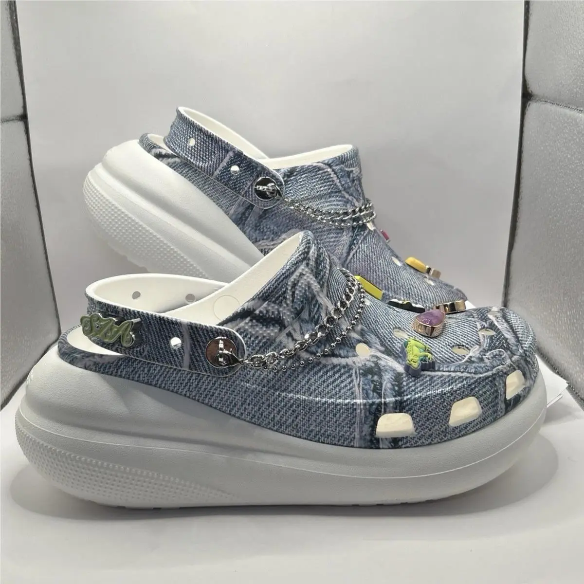Sza x Crocs Classic Crush Denim Platform Clog Women’s 9 / Men’s 7