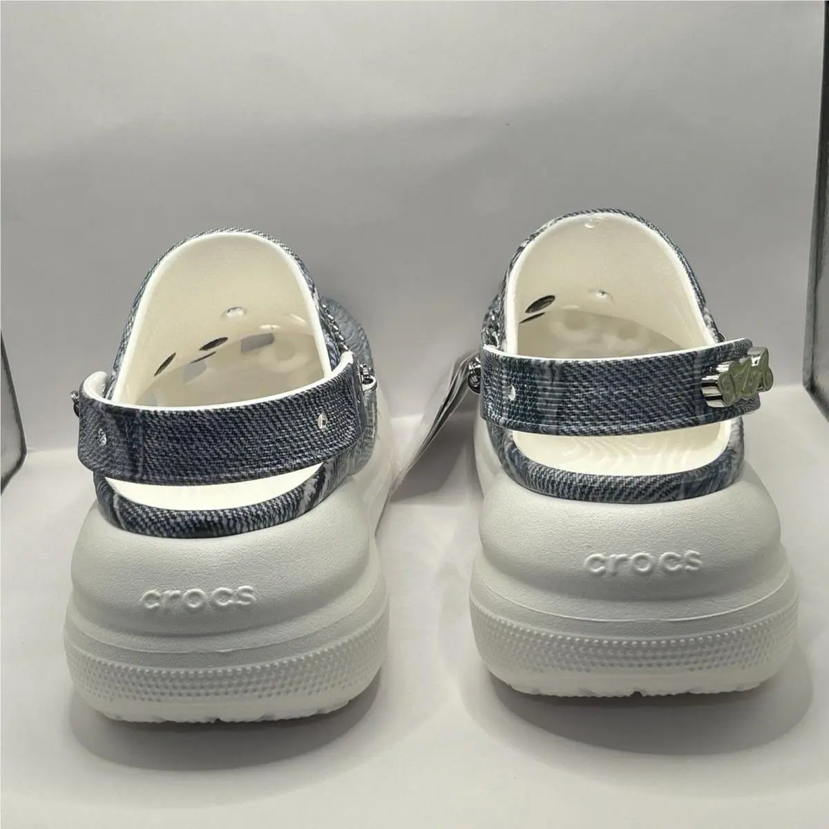 Crocs shoes - CROCS CLASSIC CRUSH - CLASSIC CRUSH - Denim Blue (Denim Print ) 10
