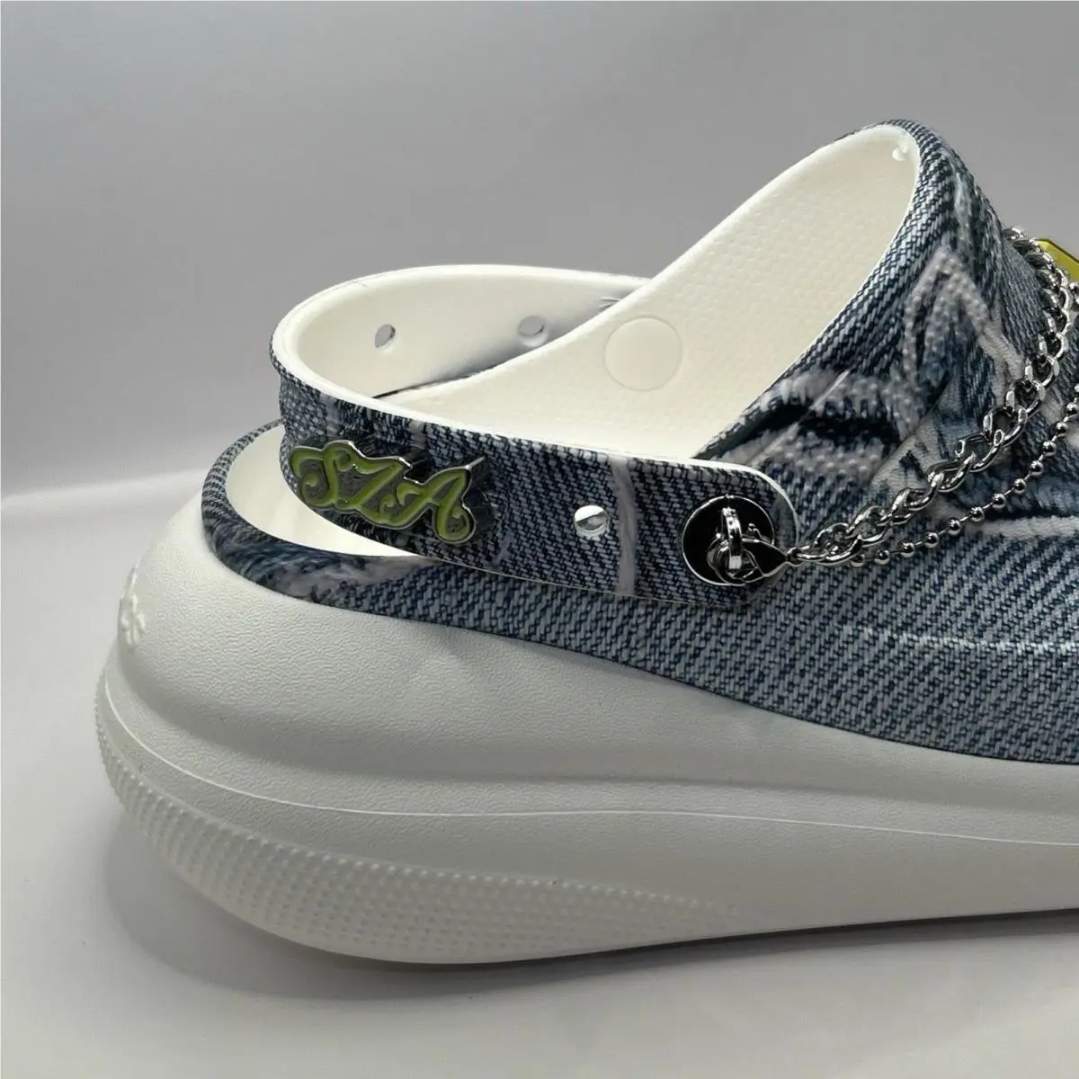Crocs shoes - CROCS CLASSIC CRUSH - CLASSIC CRUSH - Denim Blue (Denim Print ) 17