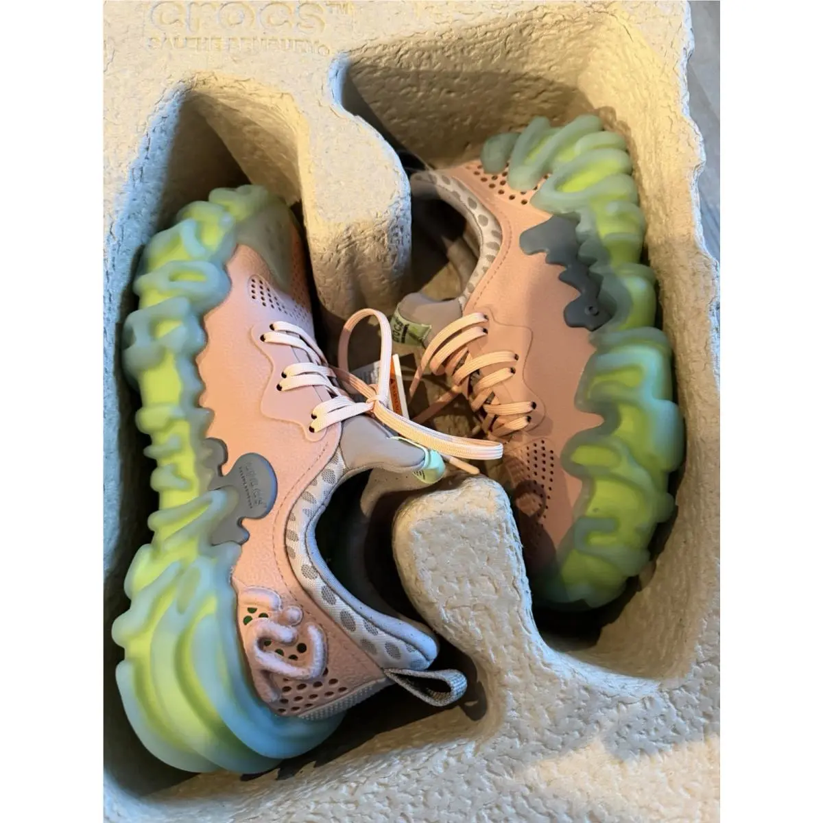 Crocs shoes - Crocs Pollex Juniper - Pollex Juniper - SALEHE-POLLEX-JUNIPER-GUAVA - Orange, Manufacturer: Guava/Mauve/Green 4