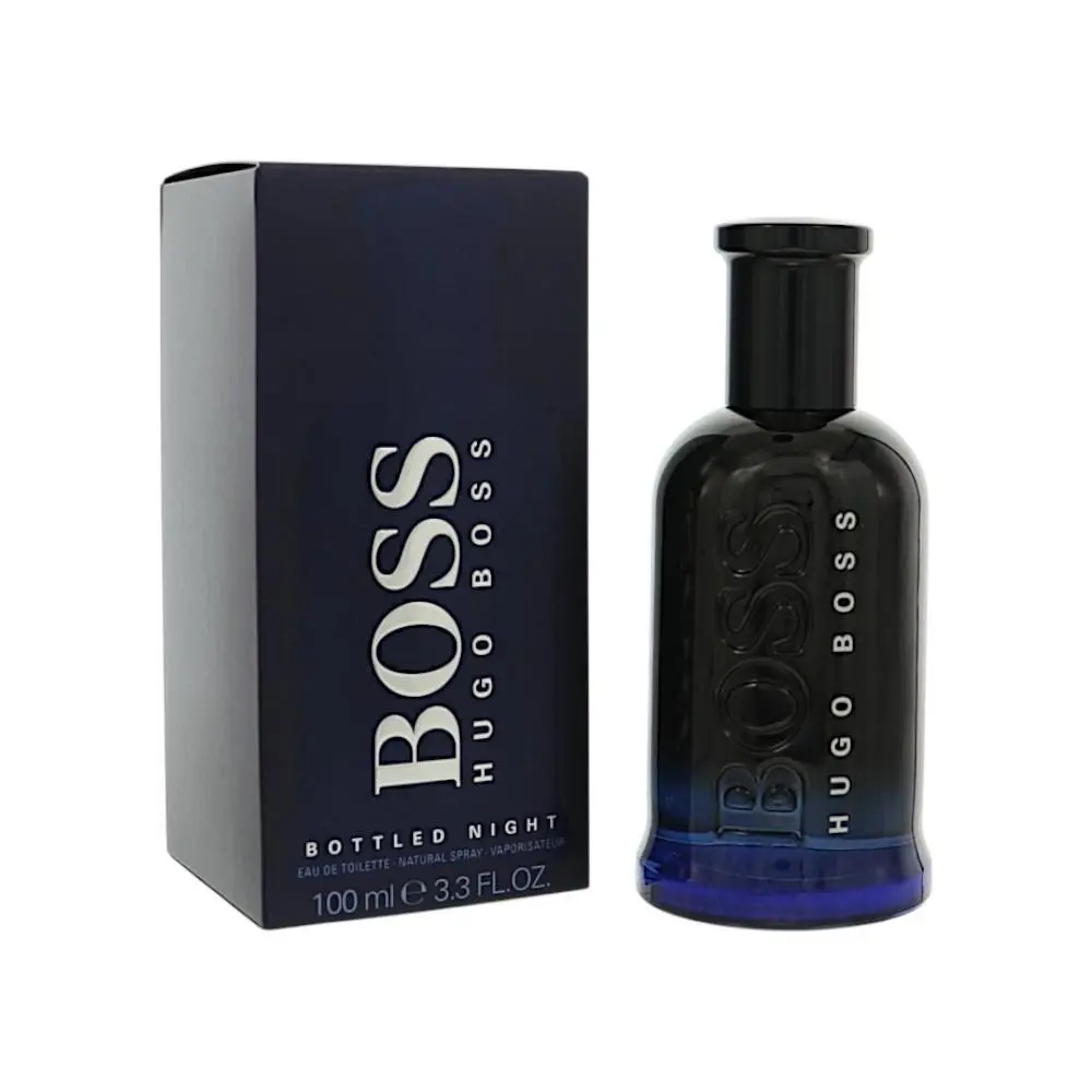 Boss Bottled Night by Hugo Boss Box For Men 3.3 Oz Eau De Toilette Spray