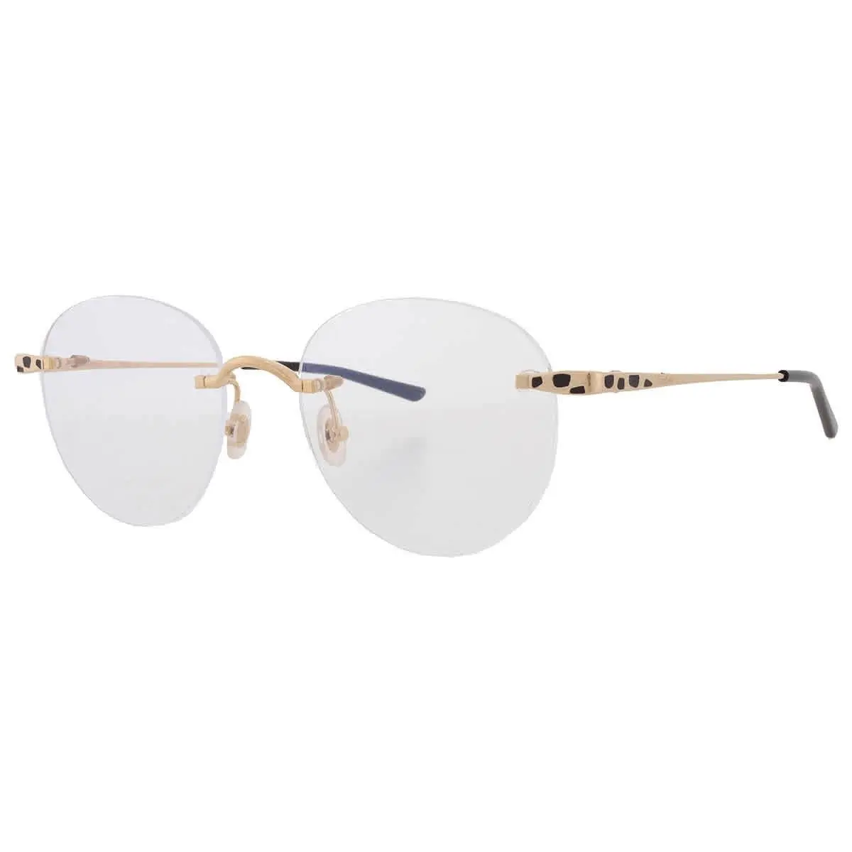 Cartier Panthere de Cartier Demo Round Ladies Eyeglasses CT0309O 001 52