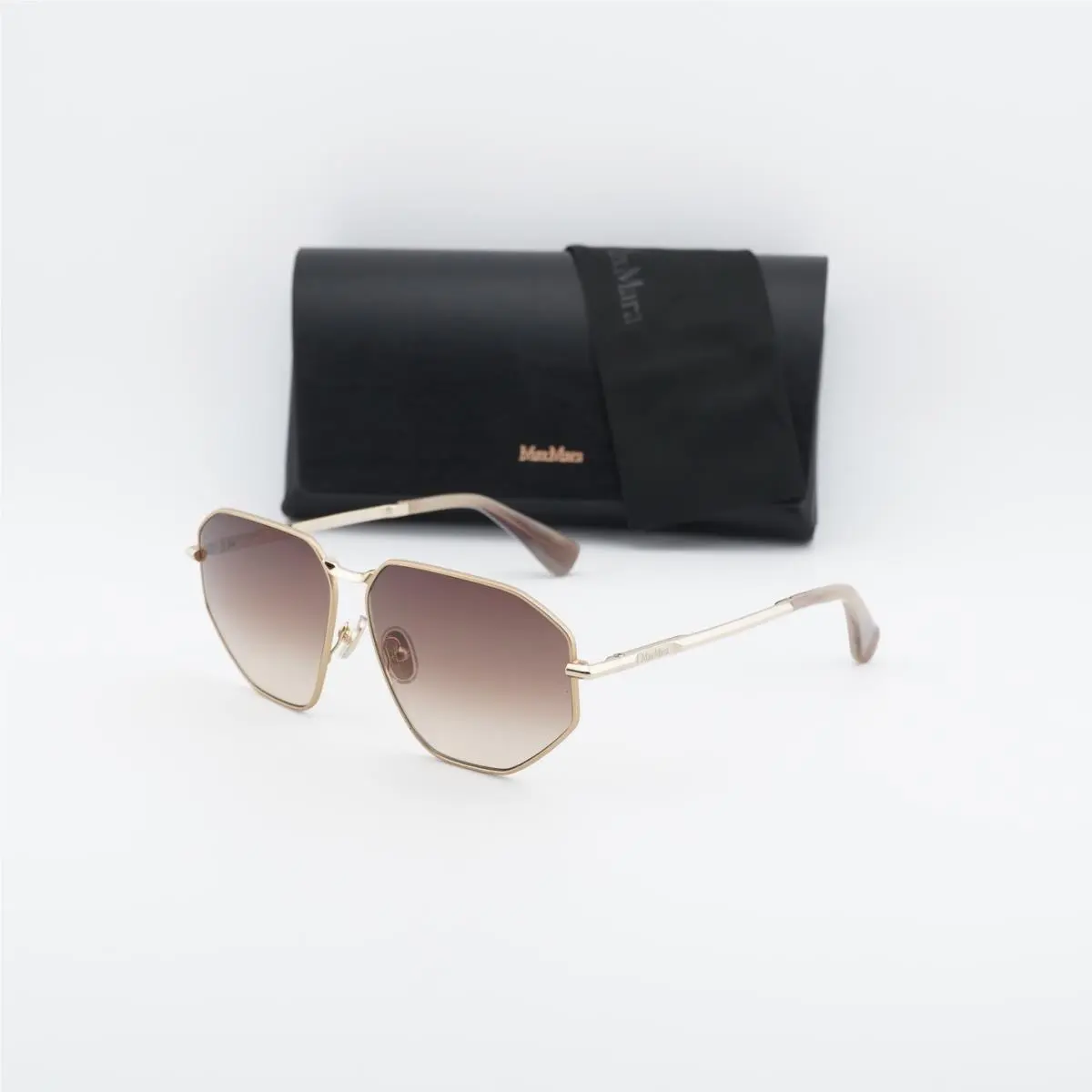 Max Mara MM0143 32F Gold/brown Gradient 59-12-135 Sunglasses