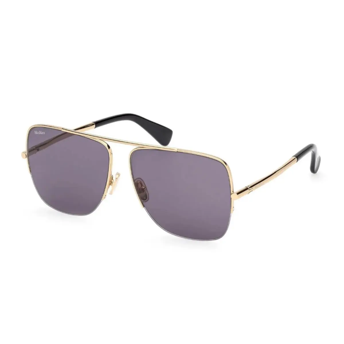 Max Mara MM0121 30A Shiny Deep Gold/smoke 59-13-135 Sunglasses