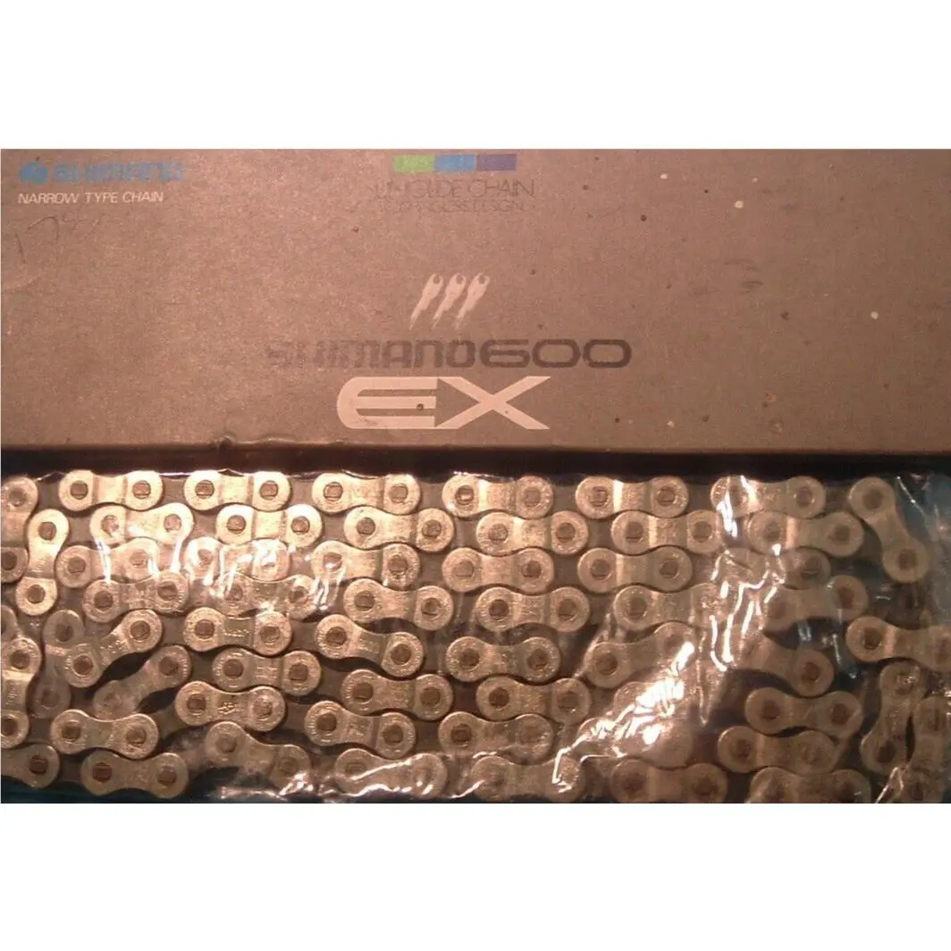 Shimano 600 EX Uniglide CN-6208 Chain / Nos Vintage- 5/6/7/8-Spd- NIB-116L