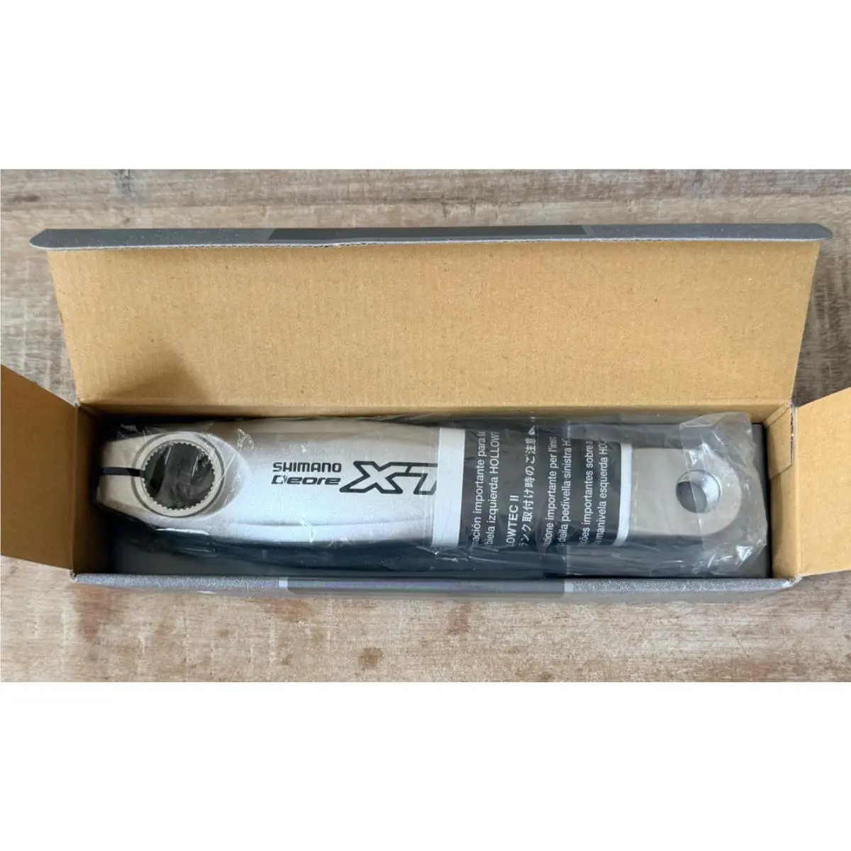 Shimano Deore XT FC-M760 Left Crank Arm 175mm Hollowtech II Silver