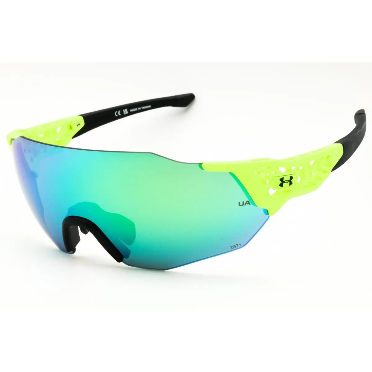 Under Armour UA Next Level 0Z3L V8 Sunglasses Green Black Frame Green Lens 99mm