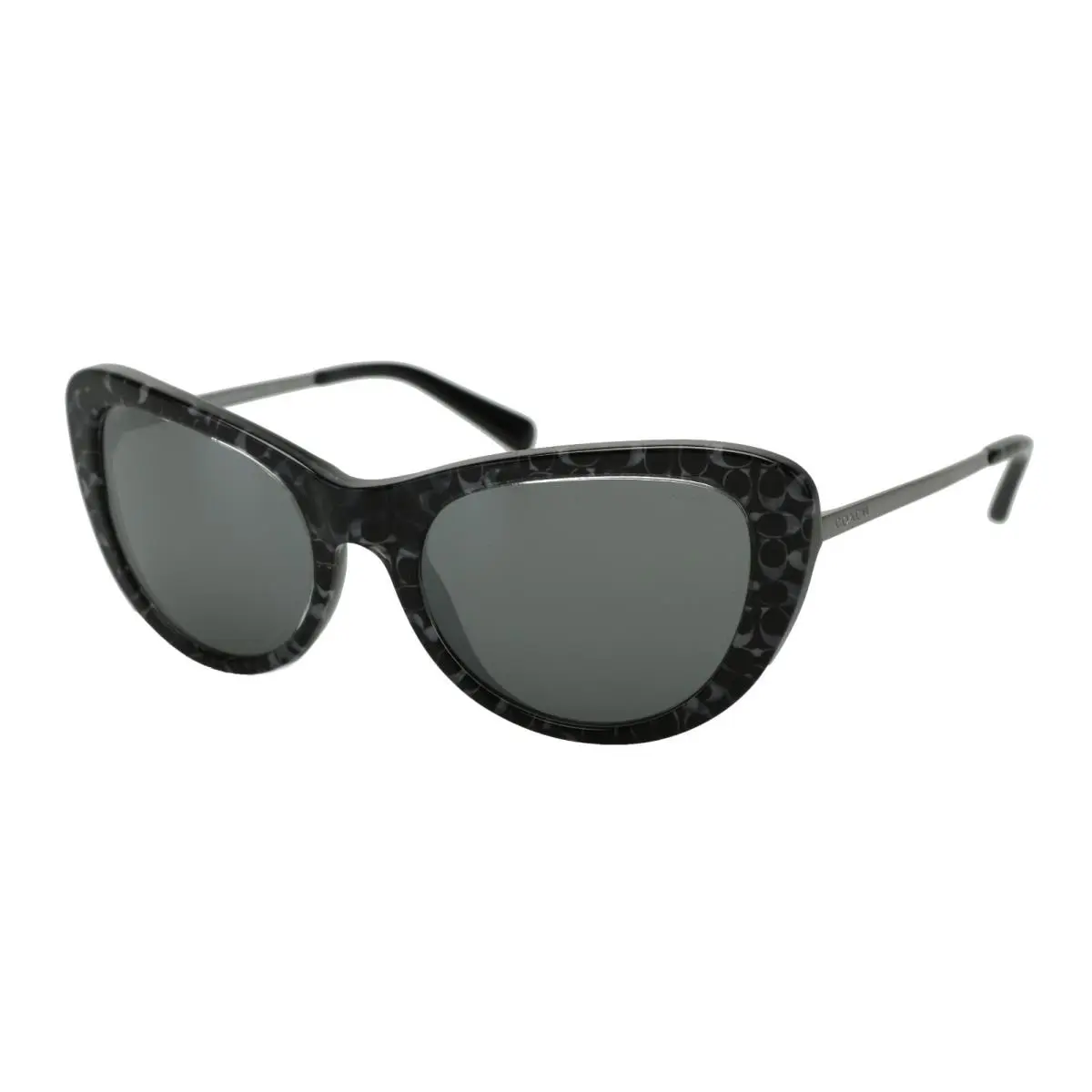 Chic Coach Women Sunglasses Hc8247-55206G Gunmetal Sig C W/ Gunmetal Mirror
