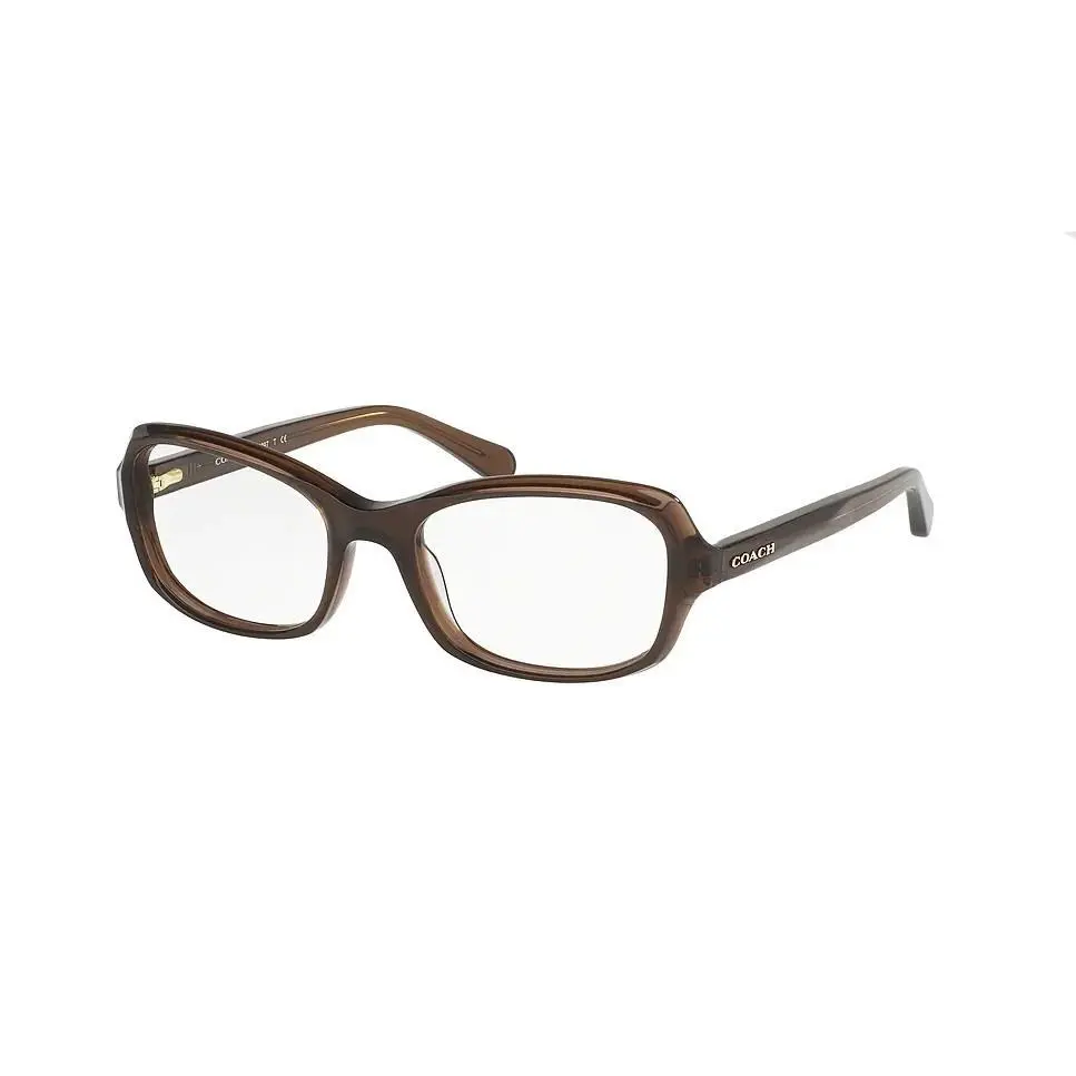 Coach Unisex Eyeglass HC6097F 5430 Chocolate Brown Rectangular
