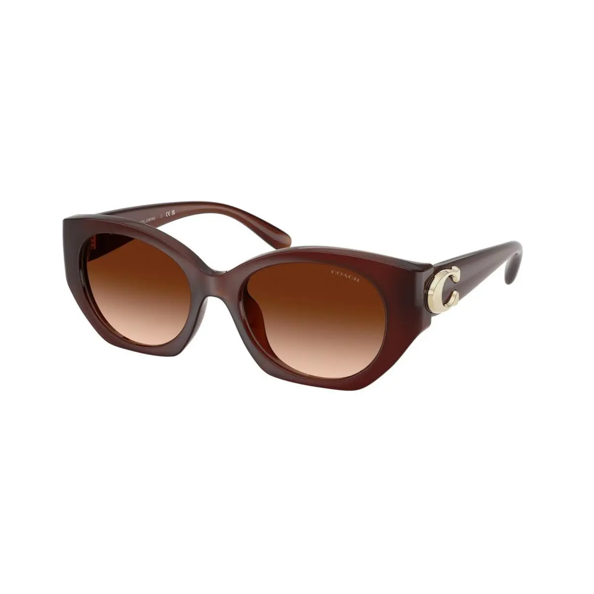 Coach HC8407U 584174 Cw194 Milky Hazelnut Brown Gradient 52mm Women`s Sunglasses