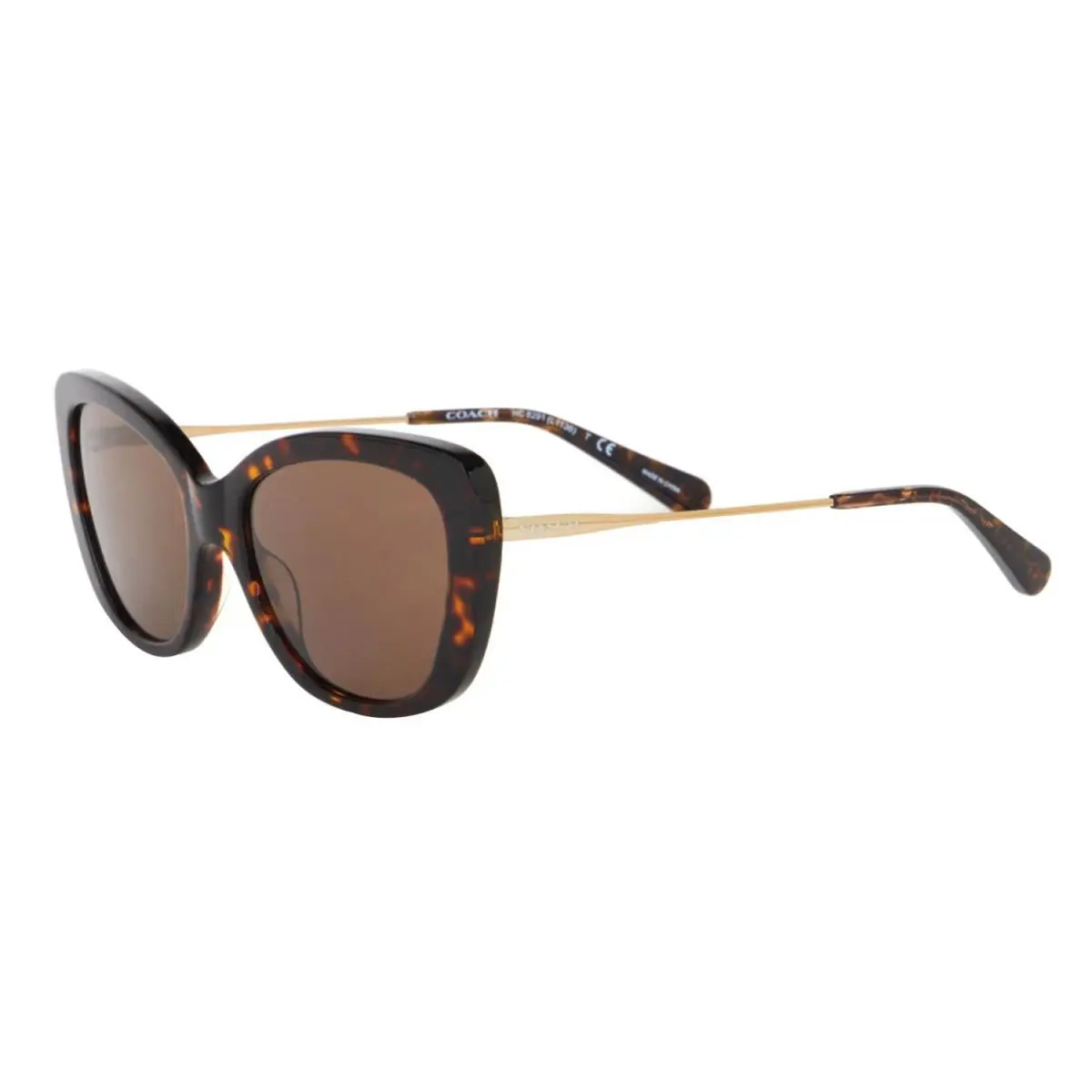 Coach Women`s Dark Tortoise Cat Eye Sunglasses HC8291 503173