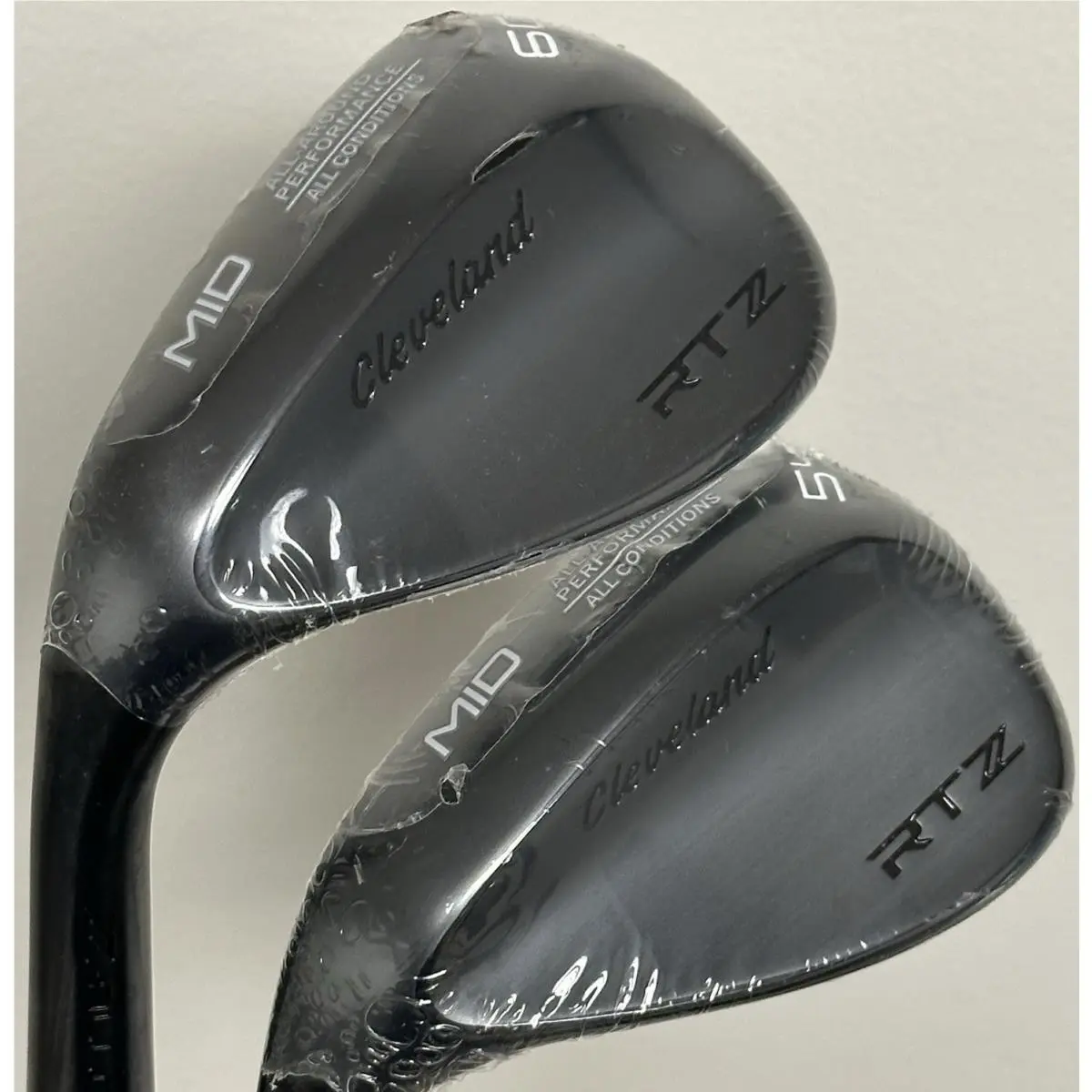Cleveland Rtz Black Satin Wedge Set Left Hand 54-10 60-10 Steel DG Spinner LH
