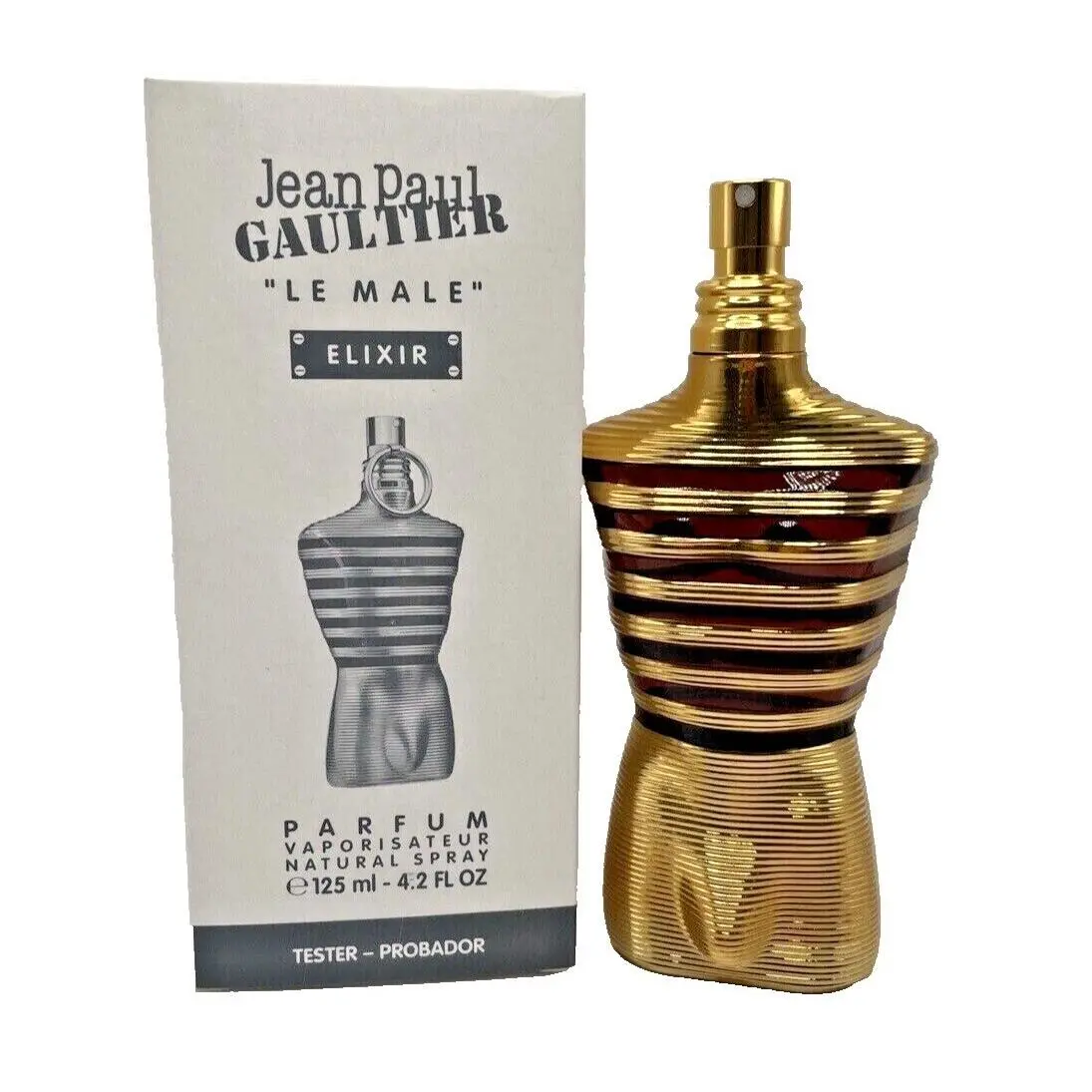 Jean Paul Gaultier Men`s Le Male Elixir Parfum 4.23 oz Tester Fragrances