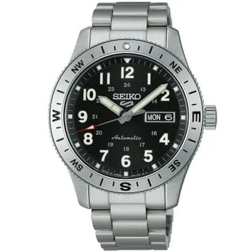 Psl  5 Sports Field HDB006J Men`s Mechanical Automatic Day Date Black Japan by Seiko