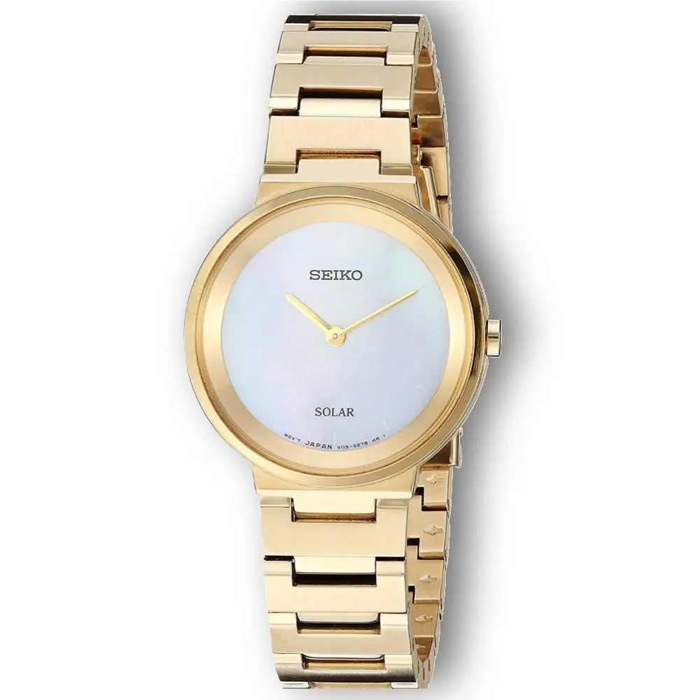 Essentials White Mother Of Pearl Women`s Watch - SUP386 by Seiko