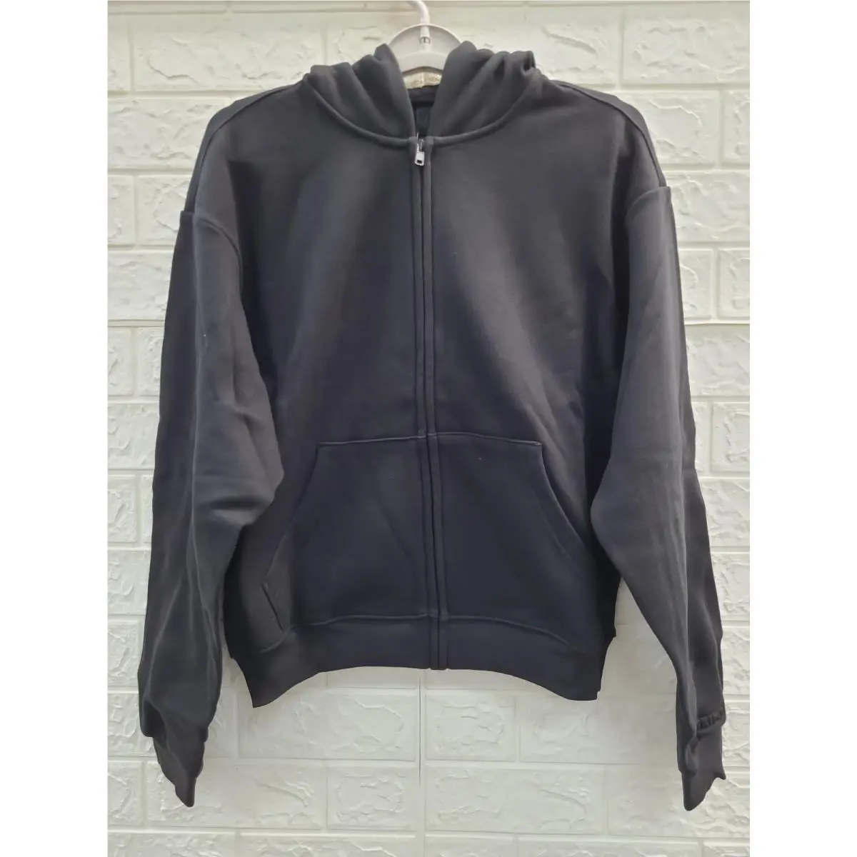 Cotton Fleece Classic Zip-up Hoodie Women`s US Size M by Skims