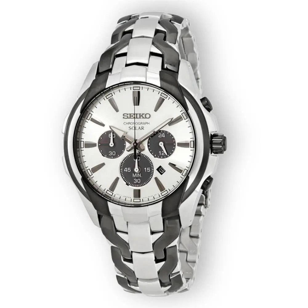 Seiko Solar Silver Men`s Watch - SSC635