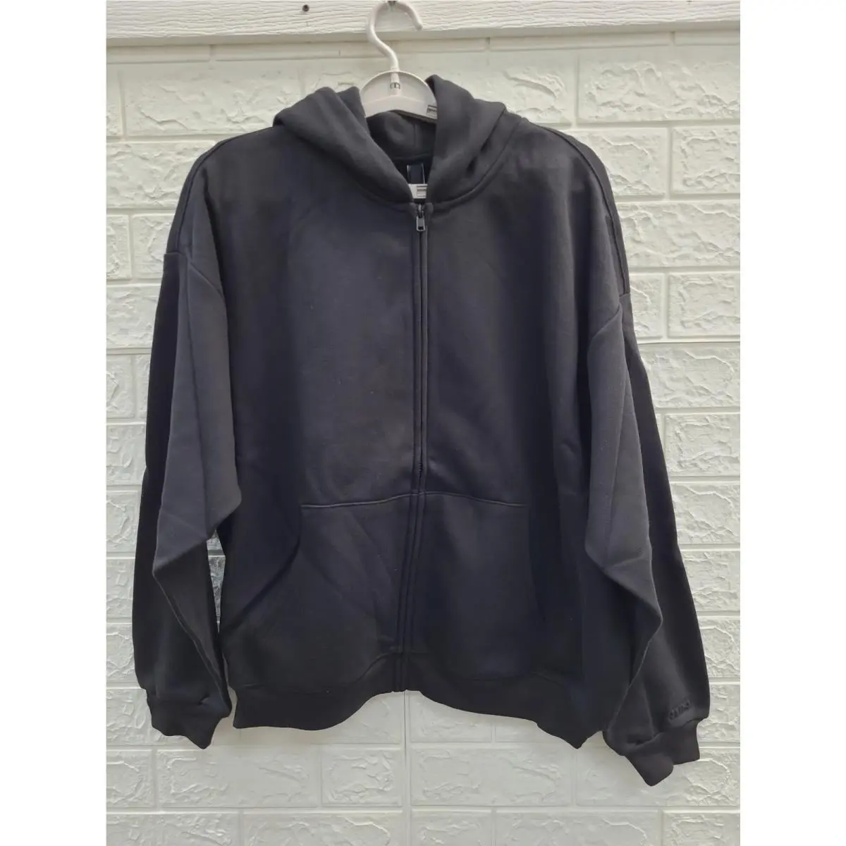 Cotton Fleece Classic Zip-up Hoodie Women`s US Size XL by Skims