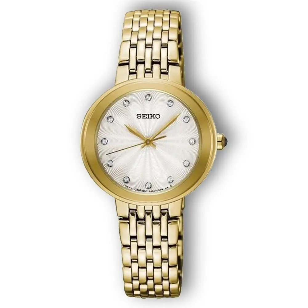 Seiko Elegant Gold-tone Ladies` Quartz Dress Watch SRZ504