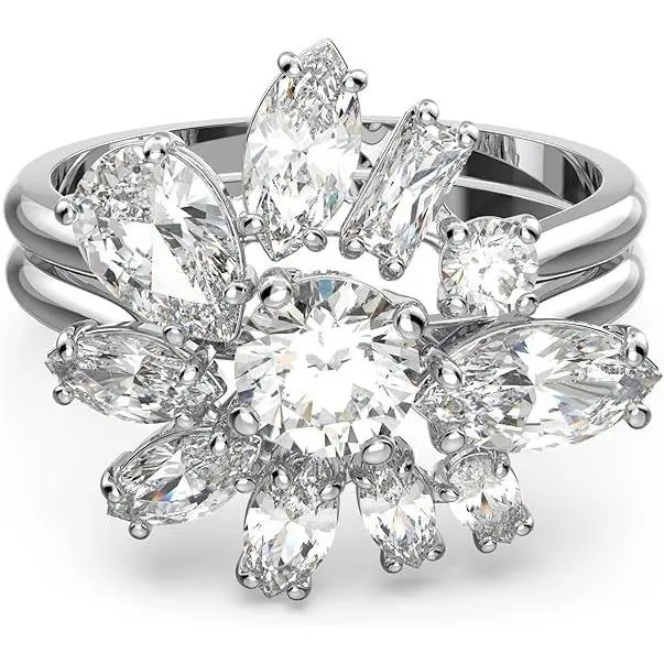 5644662 Women`s Ring Gema Crystal Cocktail Ring Pair Size 6 by Swarovski