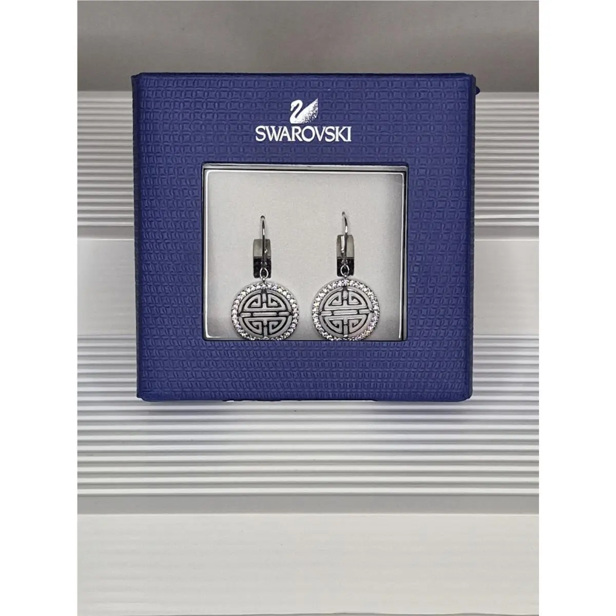Crystal Pierces Earrings Dangle 1124685 Design Silver Ret by Swarovski