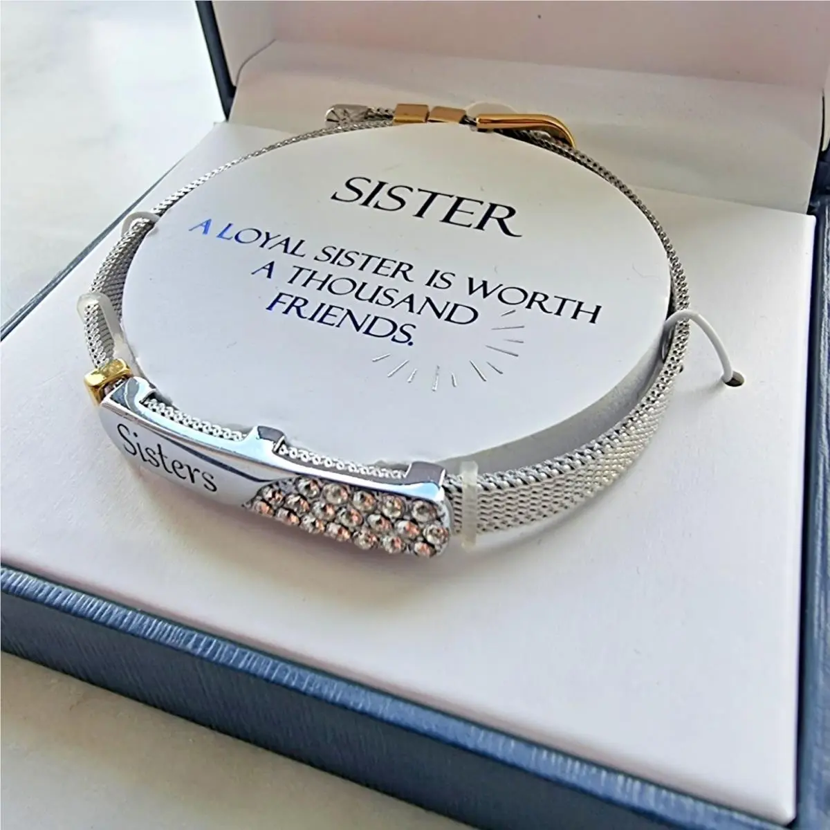 Brilliance  Crystal Two-tone ``sisters`` Bar AT by Swarovski