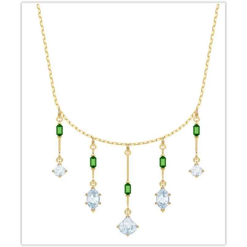 OZ Necklace Gold Tone Crystals 5455519 by Swarovski