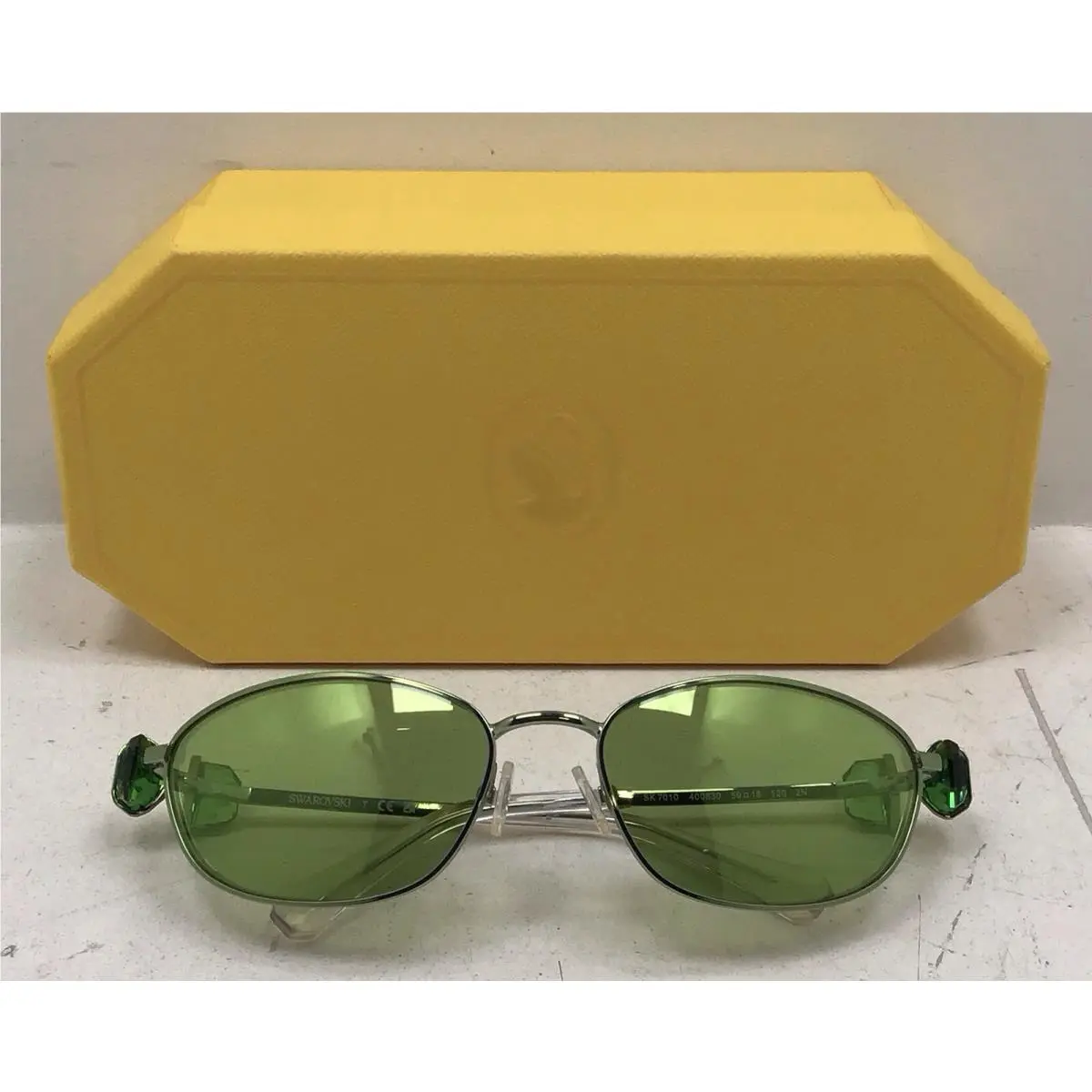 Women’s Green Jeweled Sunglasses SK7010 by Swarovski