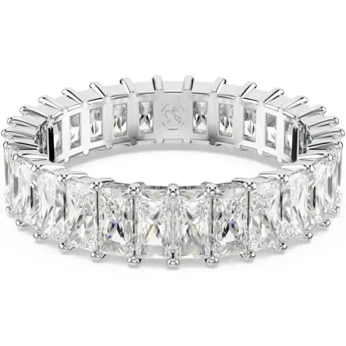 5693409 Women`s Ring Matrix Rhodium Plated Zirconia Size 8 by Swarovski