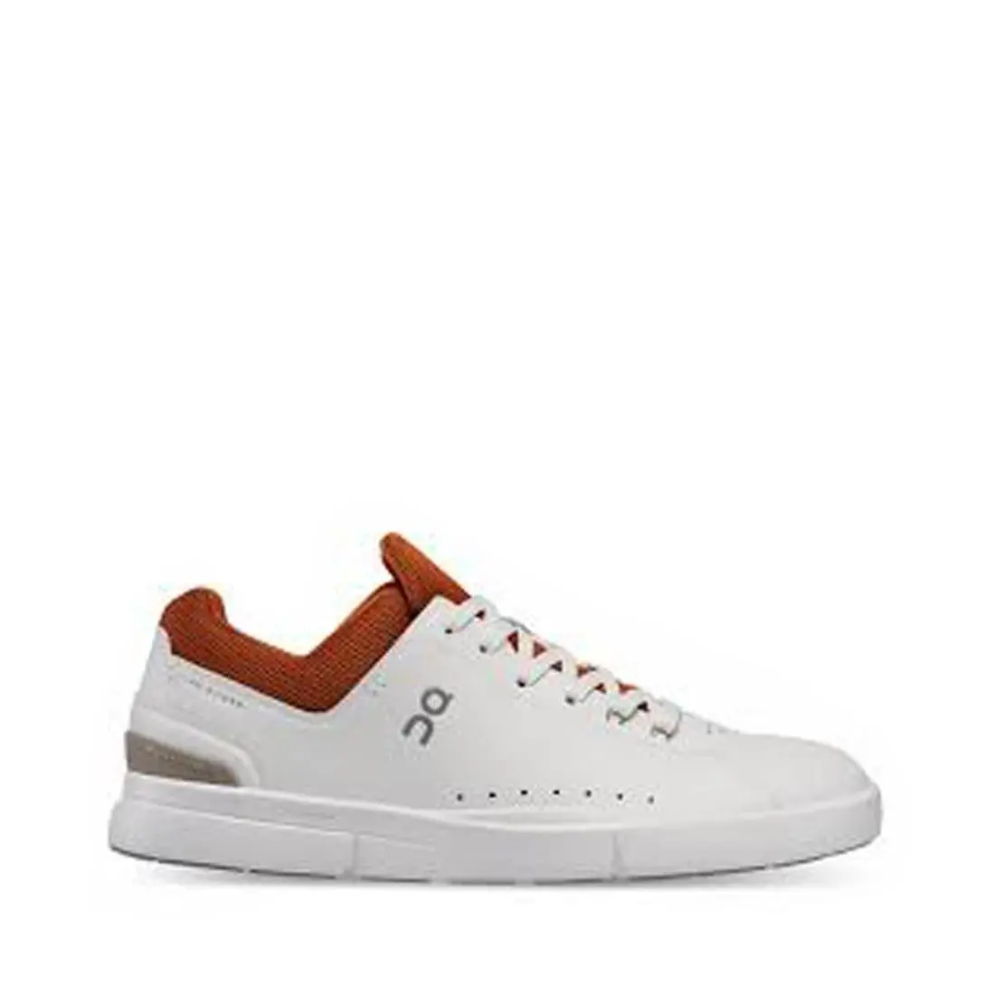 On Running The Roger Advantage Men`s White Rust Brown Sneakers 48.98516 Box