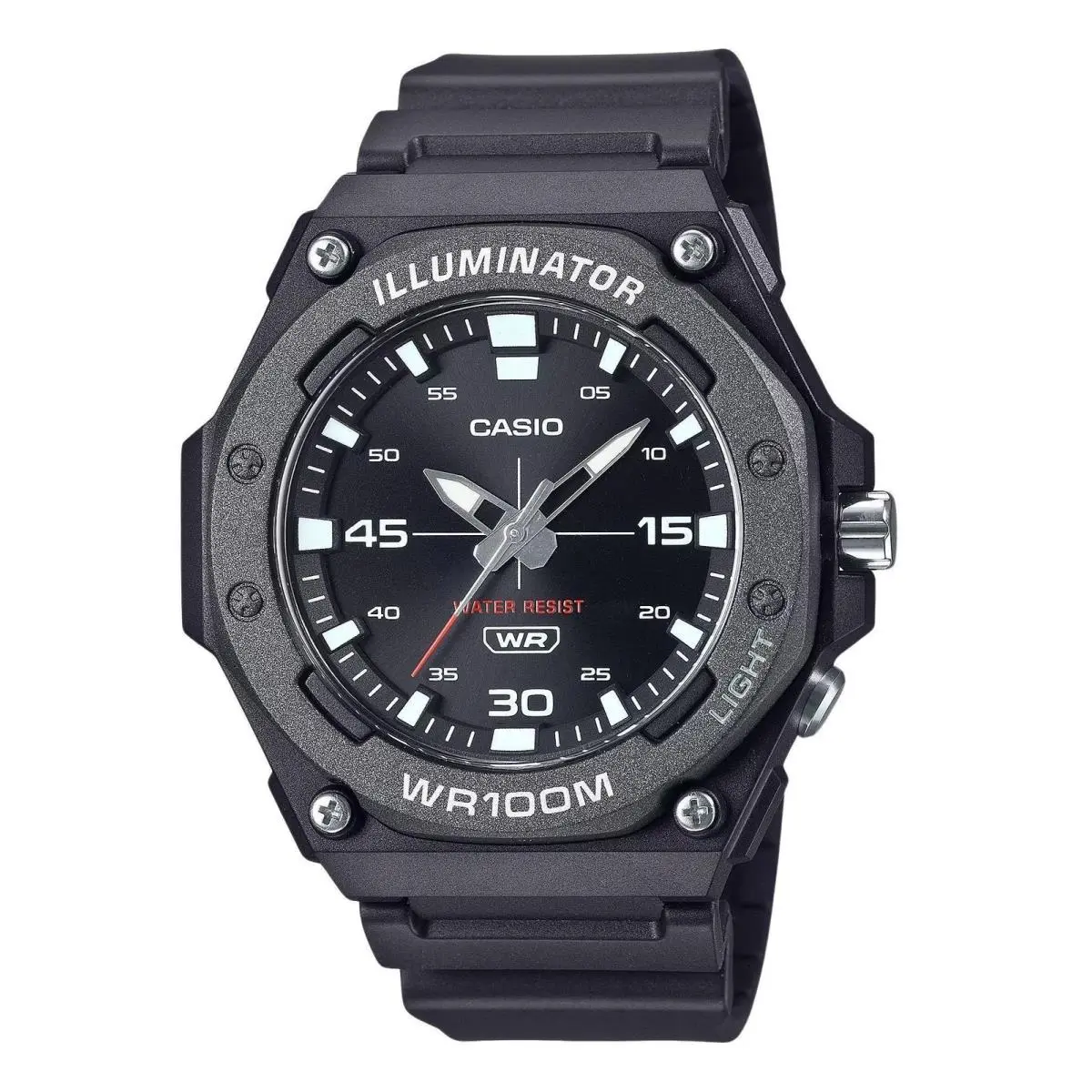 Standard Analog Resin Strap Black Dial Quartz MW-620H-1AV 100M Men`s Watch by Casio