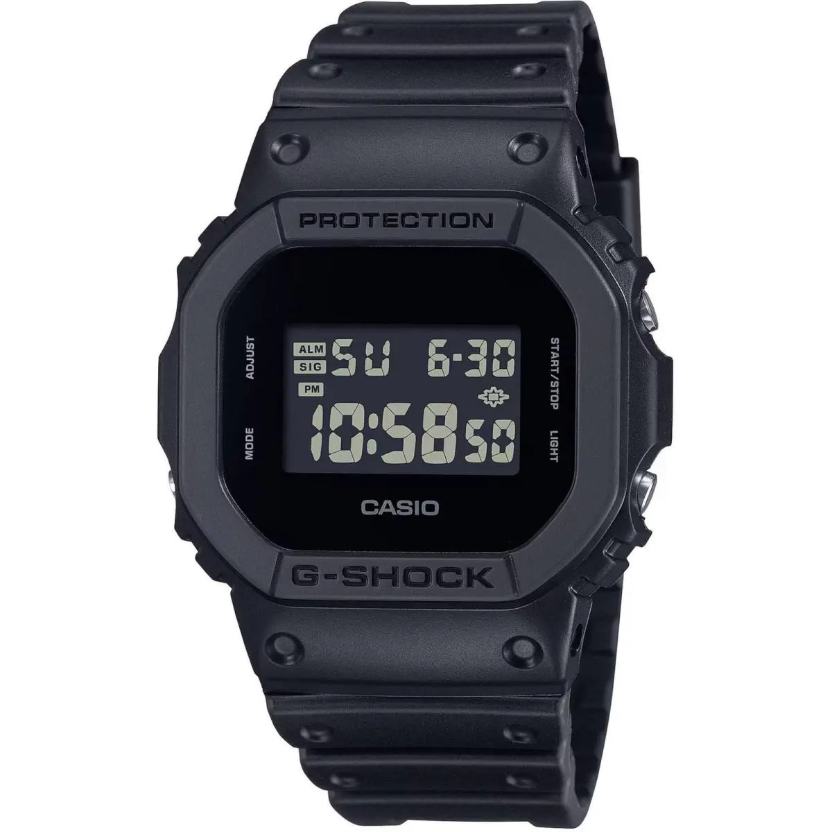 Casio Men`s Watch G-shock Black Digital Dial Resin Strap Alarm DW-5600UBB-1CR