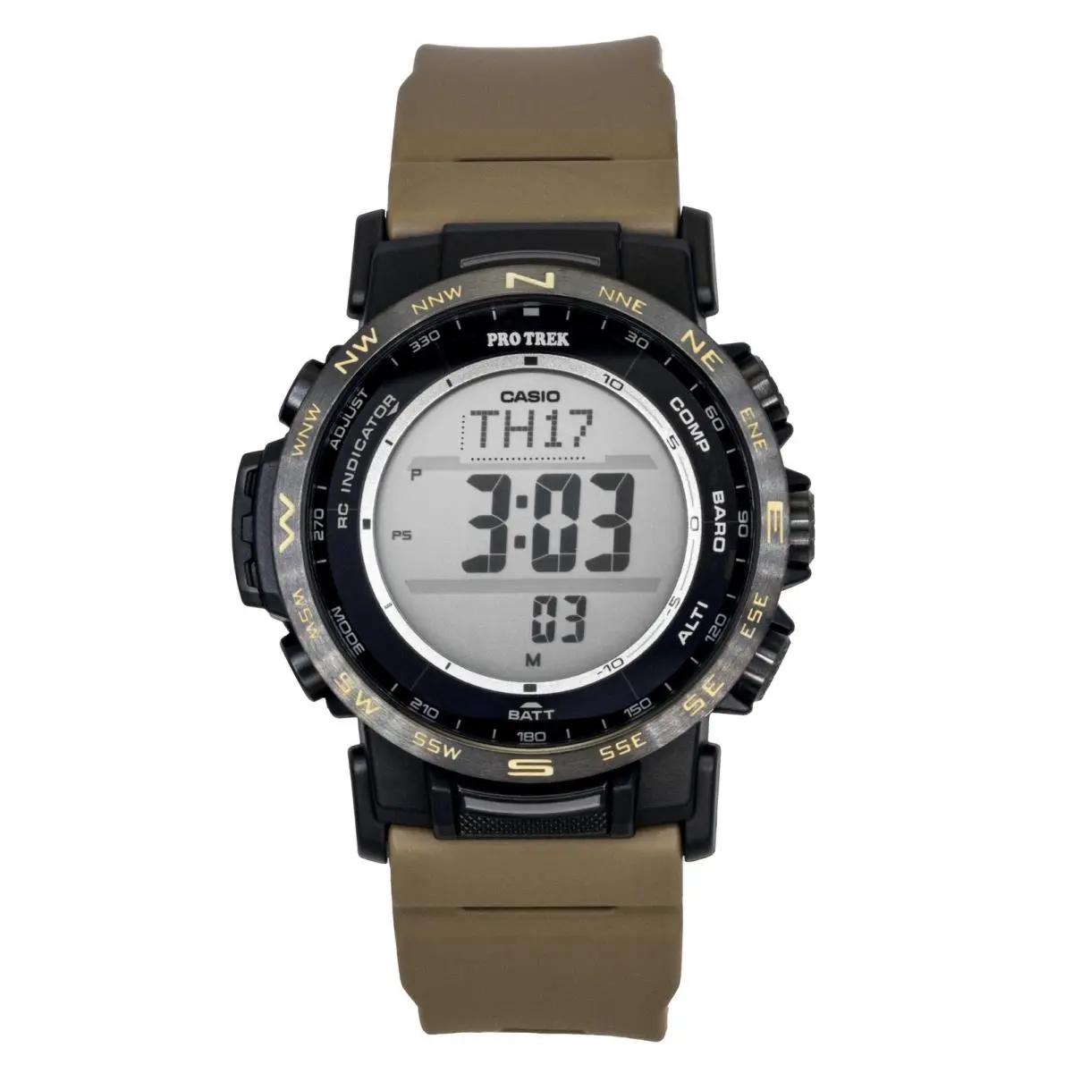 Pro Trek Digital Bio-based Resin Solar PRW-35LD-5 100M Men`s Watch by Casio